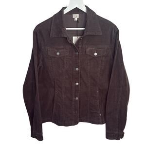 EQL In Motion Brown Corduroy Jacket New with Tag W1119 Size L